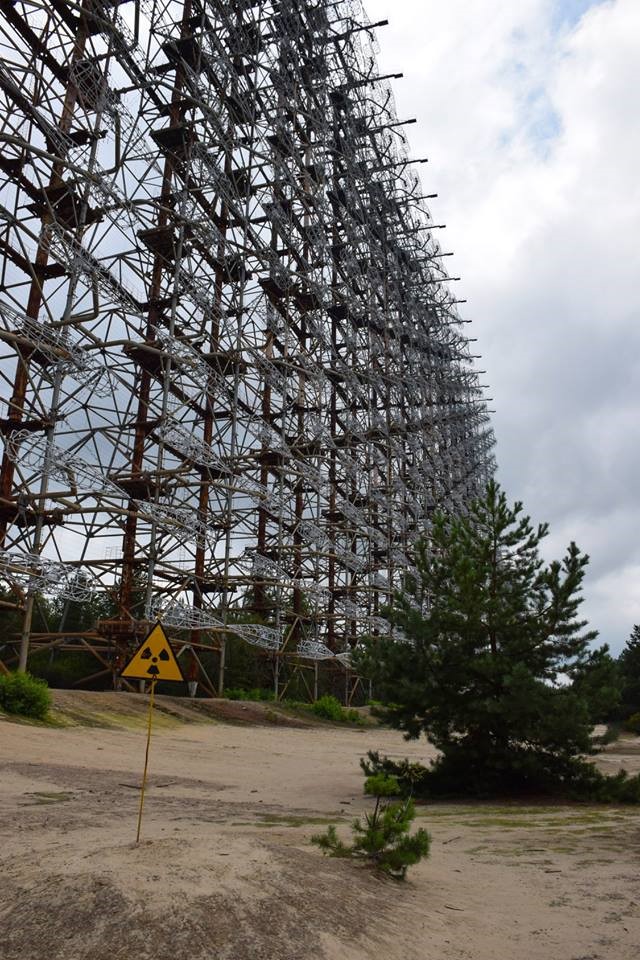 radarállomás csernobil közelében